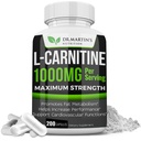 NUTRIÇÃO DE DR. MARTIN Força extra L-Carnitina - 200 Cápsulas - 1000mg por serviço - aumentar o seu metabolismo e aumentar o desempenho