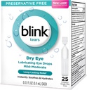 Pisque lágrimas lubrificando gotas de olho leve-moderado olho seco .01 Fl Oz 25 Contagem