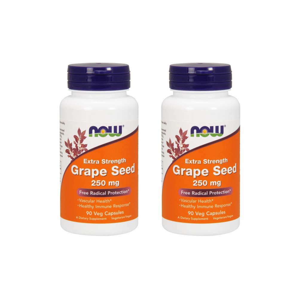 Now Foods Uva Extract 250mg, 90 Vcaps - (Pacote de 2)