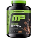 MusclePharm Combat Protein Powder, Chocolate sabor de leite, Combustíveis Músculos para treinos produtivos, 5 Fontes de Proteínas Incluindo Whey Protein Isolate & Egg Albumina, Gluten Free, 4.2 lb, 52 Servings