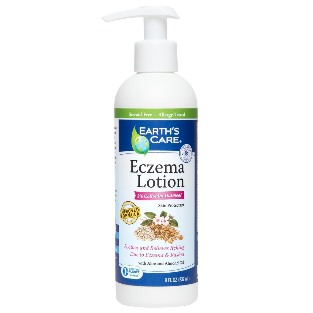 Loção Eczema - Loção Natural para Eczema - Loção Eczema Segura e Leve para Adultos e Crianças - 8 Fl OZ. (237 ml)