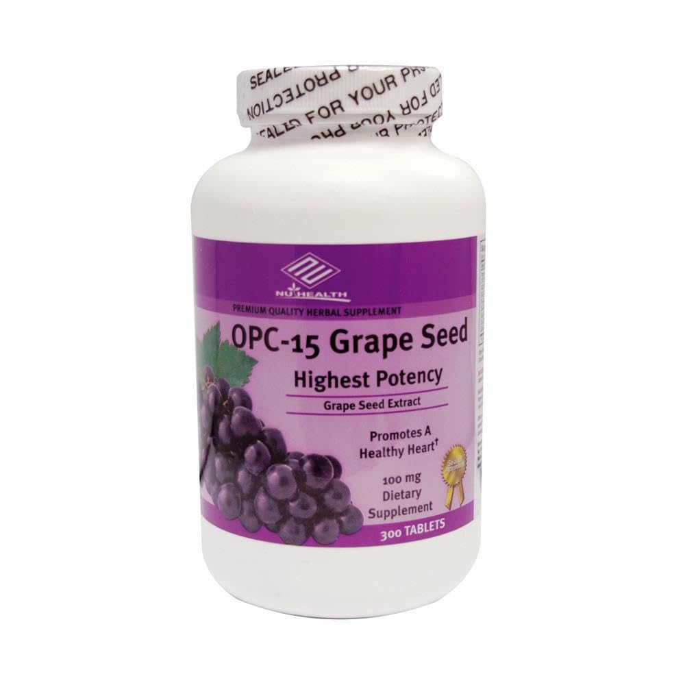 Extrato de sementes de uva OPC-15 100 mg, 300 tabs, produto bom antioxidante