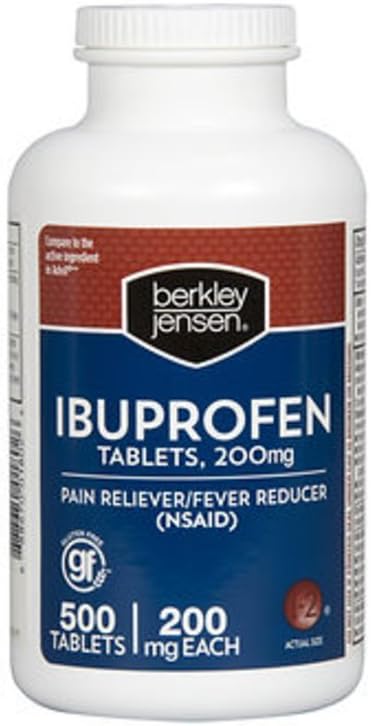 Membros Mark Berkley Jensen Ibuprofen Comprimidos, 500 ct., 200mg