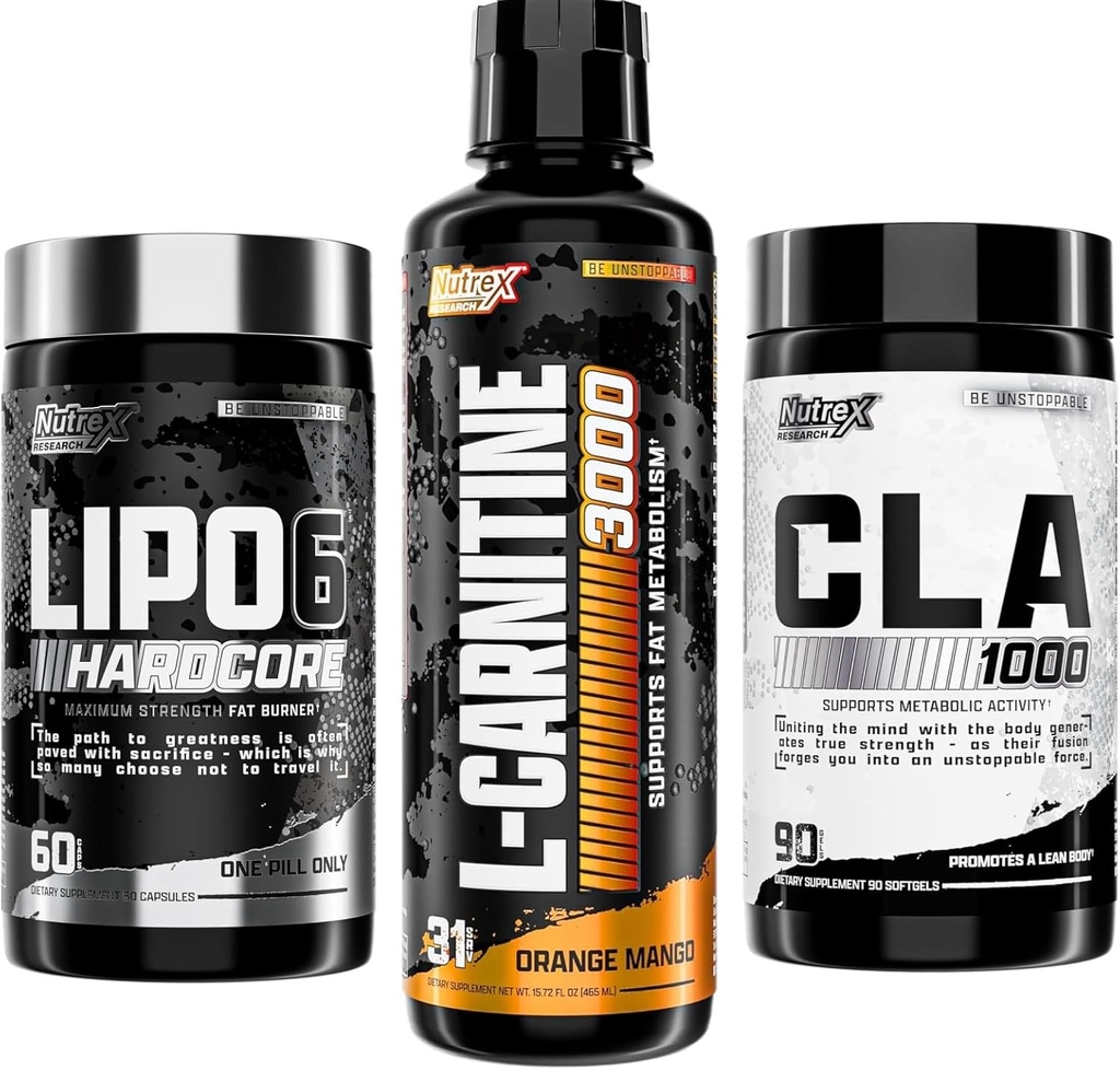 Nutrex Research Liquid Carnitine 3000 - Queimador de gordura e CLA