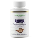 Paradise Herbs Arjuna, Suporte cardiovascular, Manutenção da pressão arterial, Saúde do coração, Suplemento antioxidante, Vegan, Não-GMO, Gluten Free, 60 Cápsulas vegetarianas