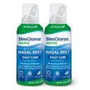SinuCleanse Cuidado diário Salino estéril Pulverização nasal, Ultra Fine Mist, instantaneamente hidrata e alivia congestão nasal todos os dias devido a resfriados e ar seco, 4,5 Oz (2 Pack), Made in USA