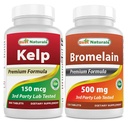 Kelp Suplemento 150 Mcg & Bromelain 500 mg