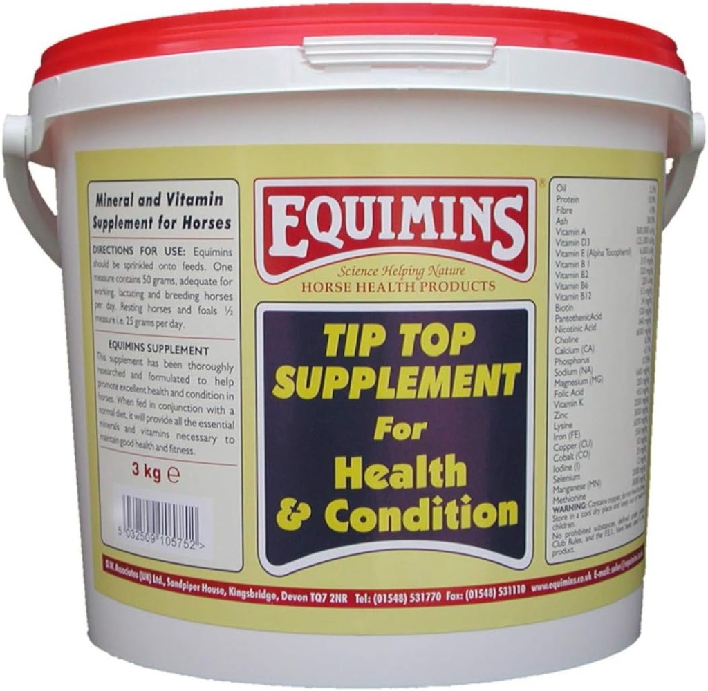 Suplemento de cavalo Top Powder Tub 3kg