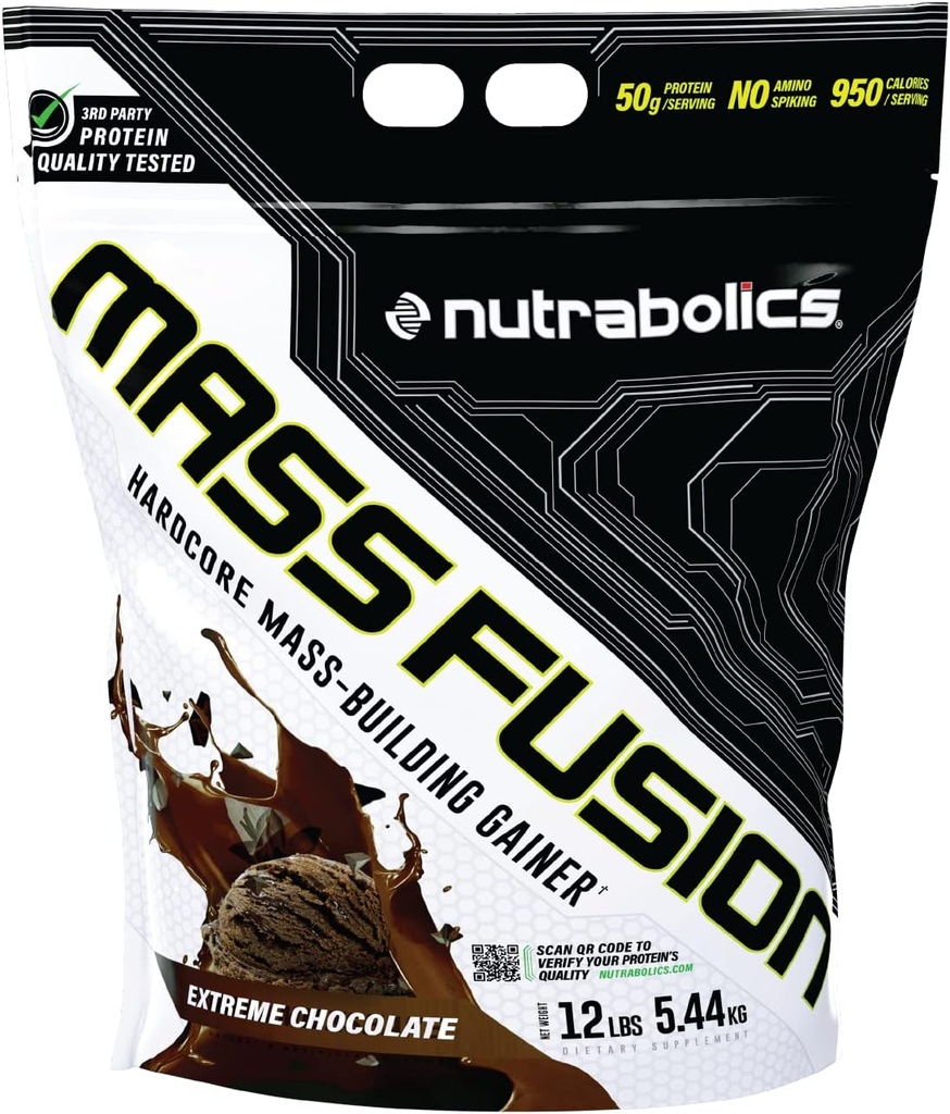 Fusão em massa de nutrabolizantes (Extremo Chocolate, 12 Ib (29 Servões))