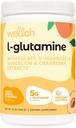 Wellah L-Glutamina Peach Mango (50 Servings) - 5g L-Glutamina por serviço, Adoçado com Stevia