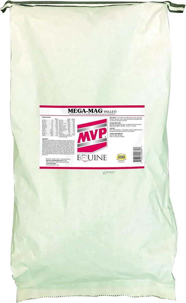 Mega-Mag (50 lb saco) Balanceado Multi Vitamina / Suplemento Mineral para dietas de Alfalfa Hay