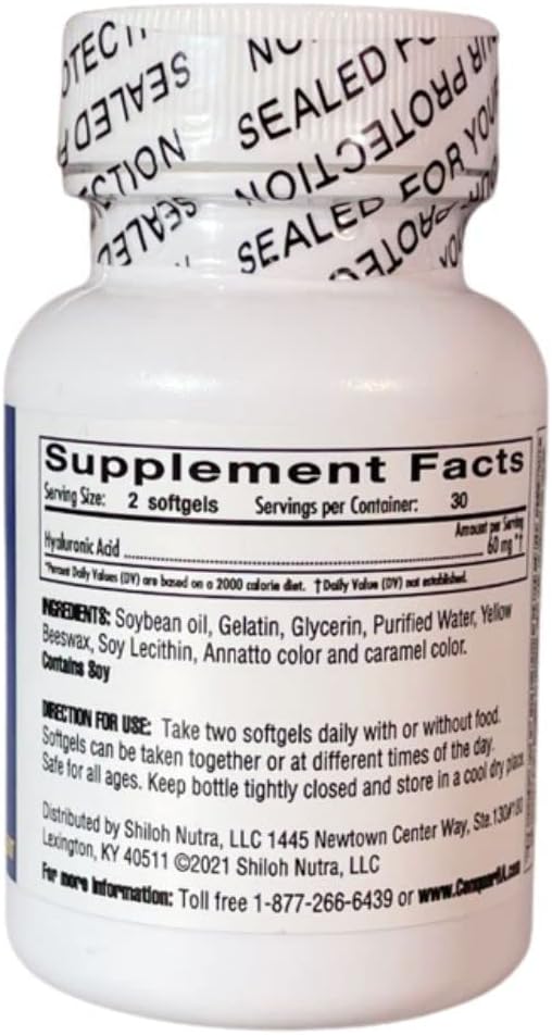 Forma original Ácido hialurônico - 60 cápsulas de softgel