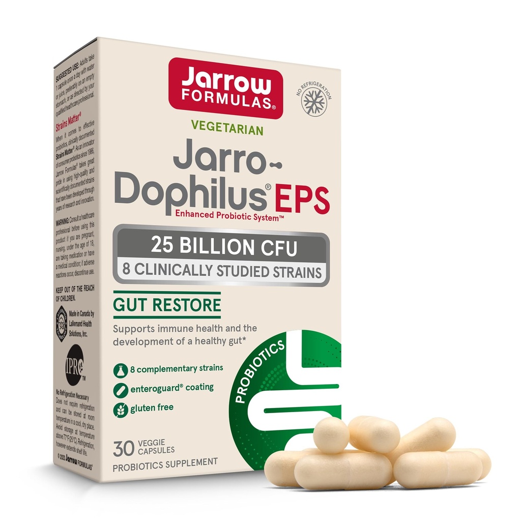 Fórmulas Jarrow Probióticos para Mulheres e Homens Saúde Digestiva - Suplementos Nutricionais Probióticos, Gut Health, 25 bilhões UFC, 30 cápsulas, 30 dias de fornecimento