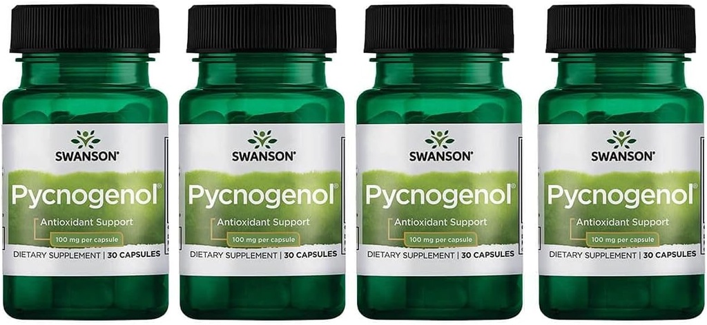 Swanson Pycnogenol 100 Milligrams 30 Cápsulas 4 Embalagem