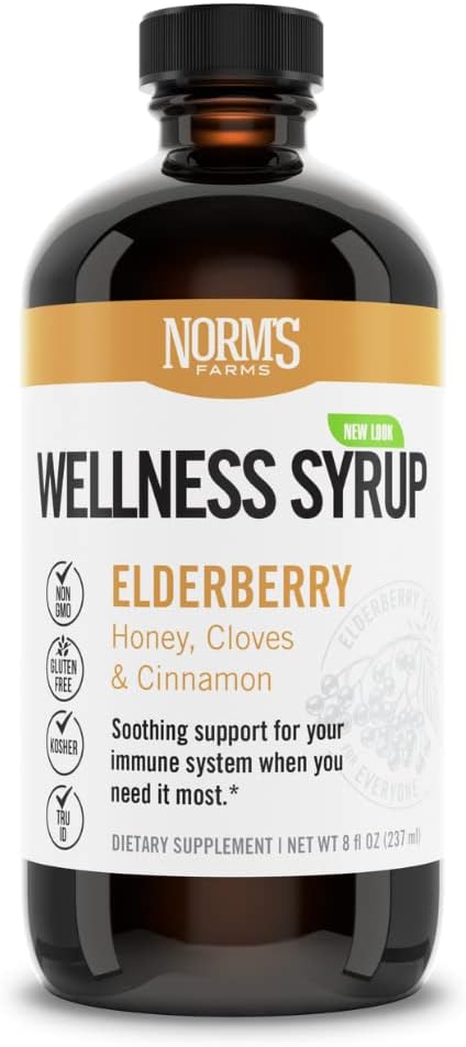 Normas Fazendas Elderberry Wellness Syrup, 8 Fz