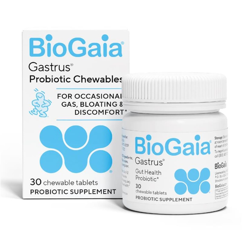 BioGaia Gastrus Gut Health Probiotic □ Facilita o Desconforto Abdominal, Gás & Bloating □ Promove a Regularidade & a Saudável Gut □ Contribui para um Microbioma Equilibrado