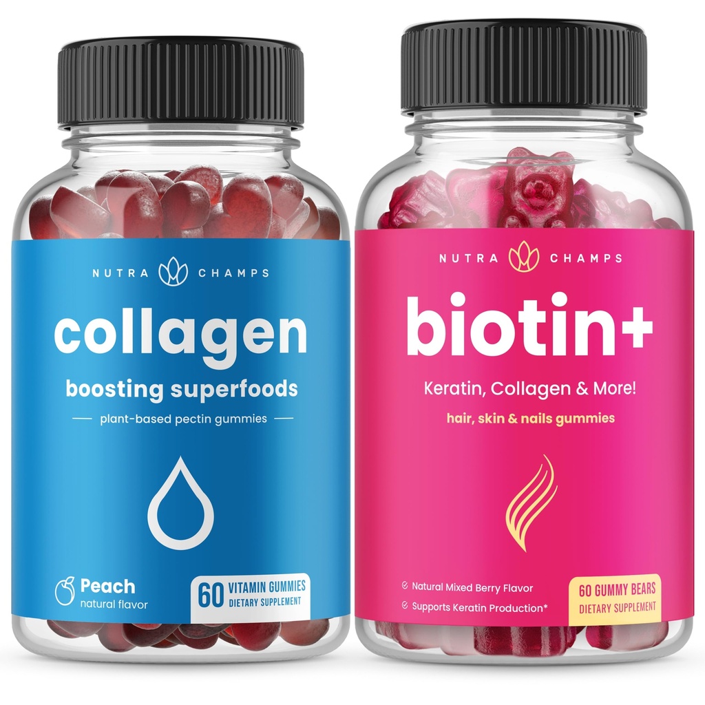 NutraChamps cabelo completo, pele & pregos Bundle.
