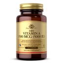 Solgar Vitamina A seca 1500 mcg (5000 UI), 100 Comprimidos - Suporta Olhos saudáveis, Pele & Sistema Imune - Não-GMO, Vegan, Sem glúten, Leite Livre, Kosher - 100 Servings