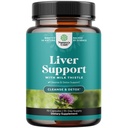 Liver Cleanse Detox & Repair - Suplemento de cardo de leite para Digestion & Saúde Imune - Raiz de gengibre, cholina e raiz de dente-leão - suporte de fígado de ervas com silymarin, beterraba e alcachofra - 70 Contagem