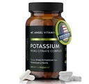 Mt. Angel Vitaminas - Suplemento de potássio, 99 MG Complexo de Citrato de Potássio, 60 Cápsulas