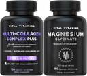 Cápsulas Vitaminas Vitais Multi Colágeno Plus + Cápsulas de Glicenato de Magnésio