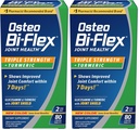Osteo Bi-Flex Triplo Força Glucosamina com Açafrão, Suplemento de Saúde Comum, Comprimidos Revestidos, Versão Original, 80 Contagem (Pacote de 2)