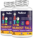 NuBest Tall □ Apoiar a força óssea, saúde óssea, Imune melhorada e bem-estar do corpo inteiro com cálcio, colagénio e ervas para idades 5+ e adolescentes