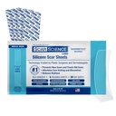 Folhas de Silicone Scar grau médico - 7" Fita de Silicone resistente à água para cicatrizes - Fita respirável clara para C-Seção, Tuck barriga, Cicatrizes cirúrgicas e Kelóides - 4-Pack