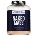 Massa de manteiga de amendoim de chocolate nu - 1.280 calorias, proteína 50G, nada artificial. Todos os pesos naturais Gainer Protein Powder - 8Lb Bulk, OGM livre, sem glúten e soja livre