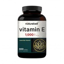 NatureBell Vitamina E Oil Softgels, 1.000 UI por serviço, 300 comprimidos, suplementos antioxidantes essenciais, forma facilmente absorvida – suporta pele, coração, & saúde imune – não-GMO