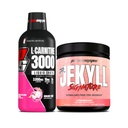 PROSUPPS L-Carnitine 3000 Estimulante Free Liquid Shots (31 Servings, Dragon Fruit) e Mr. Hyde Signature Série pré-treino Energia em pó bebida (30 Servings, Strawberry) Bundle