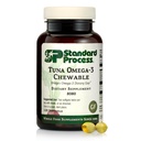 Processo padrão Tuna Omega-3 mastigável - Suplemento de óleo de peixe com DHA - Suplemento Omega-3 para apoiar a saúde do cérebro e olho - Excelente fonte de antioxidantes - Gluten-Free & Non-Dairy - 120 Softgels