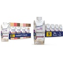 Certifique-se Max Protein Nutrition Shakes, Variety Pack, com 30g de proteína e Max Protein Nutrition Shake com 30g de proteína, 1g de açúcar, alta proteína Shake, baunilha francesa, líquido, 11 fl oz (Pacote de 12)
