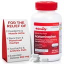 Time-CAP LABS, INC. Acetamol oportuno 650 MG - 400 Caplets - Liberação Estendida - Alívio da dor articular, alívio da dor & alívio da dor da artrite