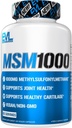 Nutrição por Evluição HSH1000-1000 MG Suplemento de metilsulfonilmetano - Apoio à Saúde Comum - Suplemento de Cartilagem - Vegan + Cápsulas MSM não-GMO - 60 Servings