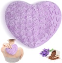 Atsuwell Microwavable Heating Pad, Quente Compress Moist Heating Pack, Almofada de lavanda perfumada e Almofada Fluffy Microwave Heat Pad para juntas, pescoço, costas, músculo, roxo