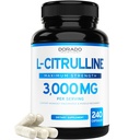 L Citrulina 3000mg Suplemento (240 cápsulas) Suporte L Arginine & Nitric Oxide Pills - L-Citrulina para homens e mulheres - Muscle Recovery & Pump Supplement - 3rd Party Tested, Vegan, Non-GMO - EUA Made