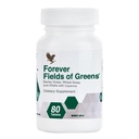 Para Sempre Viver - Campos de Verdes, Suplemento Verde Superalimentar com Grama de Cevada, Erva de Trigo e Alfalfa para Limpeza e Alcalização, 80 Comprimidos