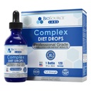 Dietas complexas – Melhores gotas naturais para homens e mulheres (1 garrafa, 2 fl oz) - Alimentação de 30 dias