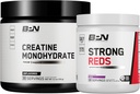 NUTRIÇÃO DE DESEMPENHO NUTRIÇÃO BPN Creatina Mono-hidrato e forte pacote vermelho