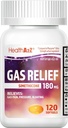 HealthA2Z® Gas Relief Simethicone □ 180 MG □ Alívios do desconforto estomacal e do gás