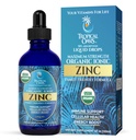 USDA Organic Ionic Zinc Droppers for Men, Women & Kids □ Liquid Zinc Supplement Trace Mineral Formula □ Immune Function □ Saúde da pele 98% Absorção □ Livre de açúcar, Vegan, Non-GMO