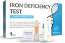getTested Iron Deficiency Test Kit – em casa teste de sangue para anemia com resultados rápidos – amostra de dedos, nenhuma visita de laboratório necessária – verificação clinicamente validada para baixos níveis de ferro