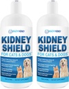 Dog and Cat Kidney Support, Canine Feline Renal Health Supplement for Normal Kidney Function, Creatinina, Detox, Melhor Suplemento de Gato de Rim, Melhorar Animais de estimação Vivo um Kidney Health - 2 Pack