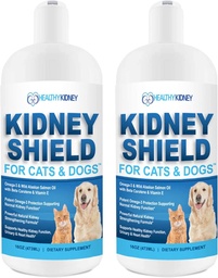 Dog and Cat Kidney Support, Canine Feline Renal Health Supplement for Normal Kidney Function, Creatinina, Detox, Melhor Suplemento de Gato de Rim, Melhorar Animais de estimação Vivo um Kidney Health - 2 Pack