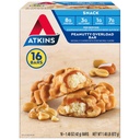 Atkins Snack Bar, Sobrecarga de amendoim, 8g de proteína, 7g de fibra, 3g de carboidratos líquidos, Keto Friendly, 16 contagem