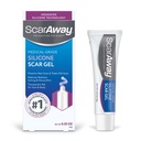 ScarAway Silicone Scar Gel, ajuda a melhorar o tamanho, cor e textura de cicatrizes hipertróficas e Keloid de lesões, queimaduras e cirurgia, resistente à água, 10g (0,35 Oz)