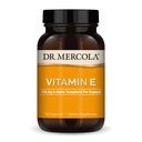 Dr. Mercola Vitamina E, 90 Servings (90 Cápsulas), 134 mg por cápsula, Suplemento dietético, Suporta pele saudável, Não-GMO