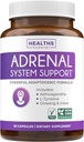 Suporte de Sistema Adrenal e Gerente de Cortisol (2 Mês de Abastecimento) Poderoso Ashwagandha & L-Tyrosine Fatigue Supplement - Mantenha os níveis de cortisol equilibrado, saúde e alívio de estresse - Não-GMO - 60 Cápsulas
