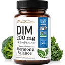 DIM Supplement 200 mg Estrogen Balance for Women & Men ; Hormonal Acne , Hormônio Balance, Menopausa & Apoio Antioxidante ; Projeto Clean Label Certified, Vegan & Soy Free Diindolilmetano 60 Ct.